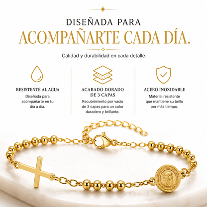 Pulsera Religiosa Resistente al Agua